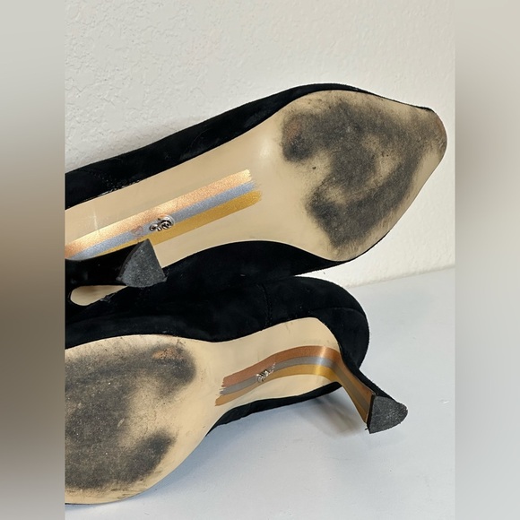 Sam Edelman Moe Western Boot Women’s 8.5 Cowgirl Suede Western Black - Picture 10 of 12